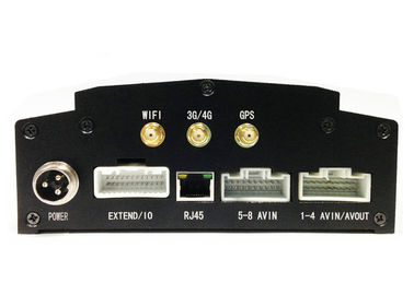 4CH / 8CH Mobil araç DVR, Kablosuz SD Kart 3G H.264 DVR PTZ Kontrolü