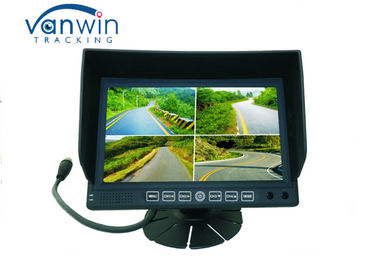 Van / Kamyon için 7 inç Geniş Ekran LCD Monitör 4ch DVR standı ve dörtlü standlı