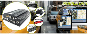Çift SD kart 1080P 4 Kanal Mobil DVR Kameralar Güvenlik Sistemi