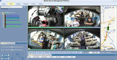 HDD Mobil Kara Kutu CCTV DVR Kiti GPS Kamera ile Kamyon için 7 inç monitör
