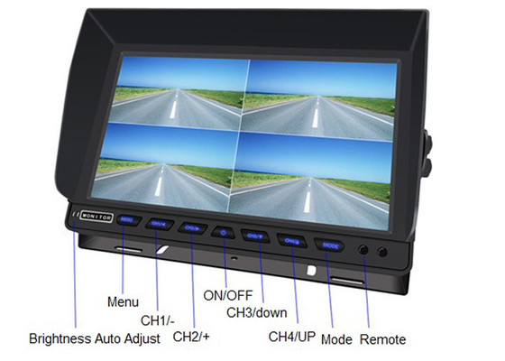 10.1 inç 1080P AHD TFT Araba Monitörü Su geçirmez HD Arka Görünüm Sistemi