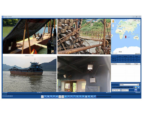 4G GPS HDD Mobil DVR Live Video Akış Sistemi Kum Madencilik Çukurcu Gemileri İçin