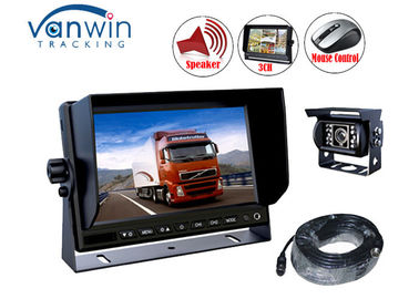 AHD kameralar için Ağır Dijital 3 Kanallı araba lcd monitör, 10.1 inç
