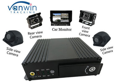 Mini HD 4 kanal tam 720P WIFI Araçlar için CCTV Kamera Kiti