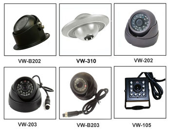 Yüksek çözünürlüklü Küçük Araba Topu Kamera otobüs gözetleme DVR için Sony CCD 700TVL