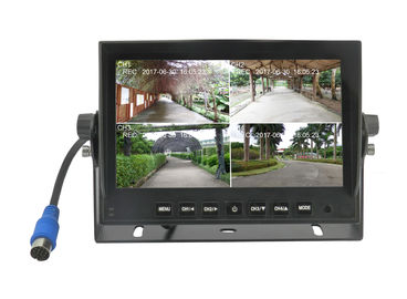 Kamyon için 4 1080P Kameralı 4CH Yüksek Çözünürlüklü 7 inç Dört Araç Monitörü