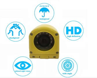 Sarı Metal Su geçirmez CCTV Gözetleme Kamerası CCD 700TVL Otobüs / Kamyon İçin Yan Görünüm