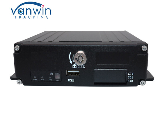 USB VGA Bağlantı Noktalı 4 Kanal 1080P SD Video Kaydedici DVR GPS 4G WIFI