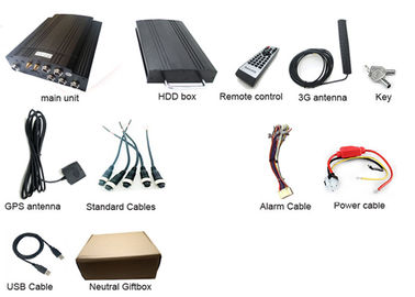6CH Alarm Girişi ile Black Box HDD Mobil DVR Araç Kamera CCTV