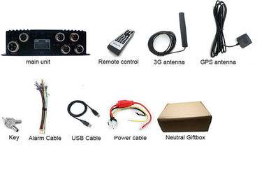Yüksek Çözünürlüklü Araç SD Kart Mobil DVR Kamyon Alarmı H.264 Formatı
