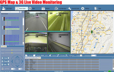 HDD 3G Araç Kamera DVR Otobüs Yolcu Sayacı Sistemi 4 Kamera Dijital Araba GPS Takip