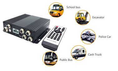 G-sensörü / EVDO 3G ile Mini 4CH H.264 Çift SD Kart Mobil DVR