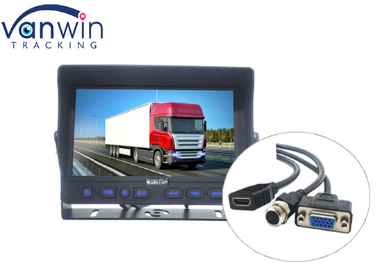 HD MDVR Video Görüntüsü için Android VGA HDMI Girişi AV TFT Araba Monitörü