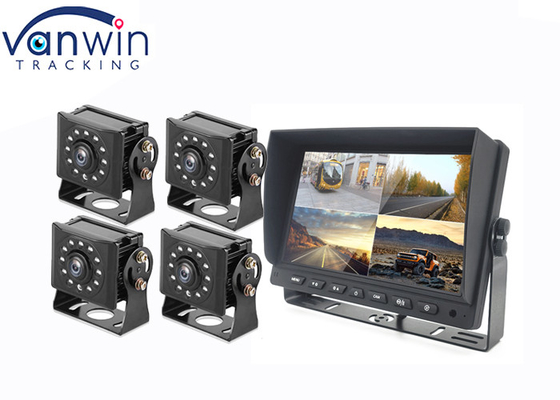 7 inç 9 inç 10 inç AHD TFT araba monitörü 4 kamera için DVR sistemine dahil