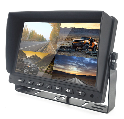 7 inç 9 inç 10 inç AHD TFT araba monitörü 4 kamera için DVR sistemine dahil