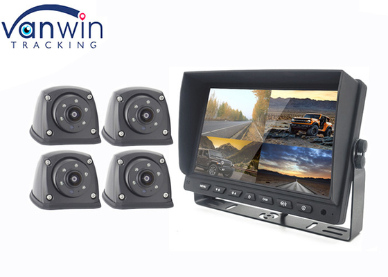 7 inç 9 inç 10 inç AHD TFT araba monitörü 4 kamera için DVR sistemine dahil