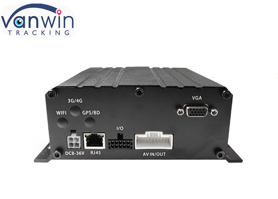 4ch 4G GPS WIFI H.265 HDD araçlar için mobil araç dvr'ı filo yönetimi