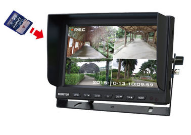 12-24V 4 Bölünmüş LCD 7/9 inç Dijital TFT Araç Monitörü, Sun Visor, 32GB SD Kart