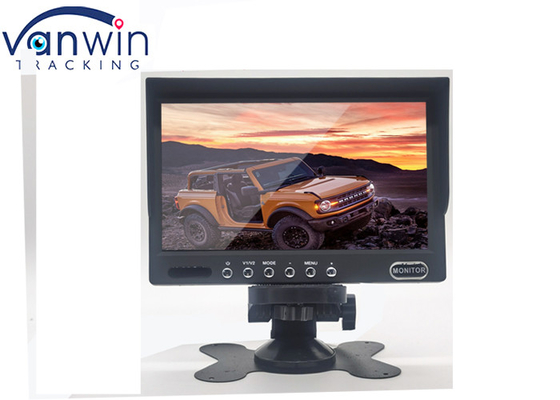 Dash Yedekleme Monitörü Üzerinde 7 İnç Araç Dijital TFT LCD Mdvr Kamera için 2 Video Girişi