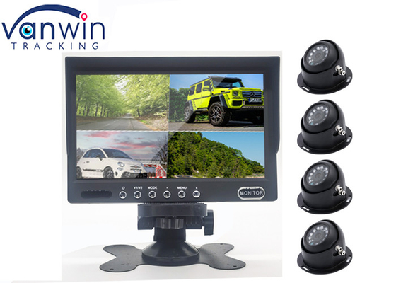Araba Monitörü 7 İnç 4ch / 4 Bölünmüş Arka Görüş Kamerası Kamyon RV için LCD Ekran