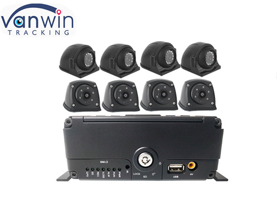 GPS 4G WIFI Alarmı ile 8CH HDD SSD SD Kart araç dvr&#39;ı