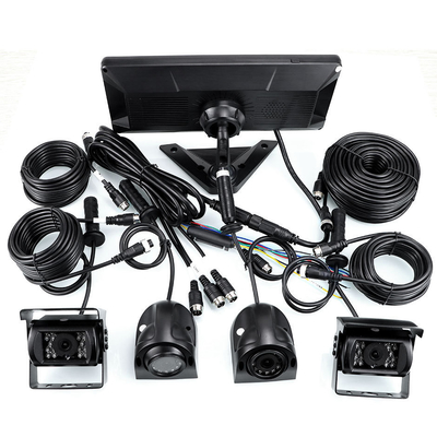 AI Araç DVR Sistemi BSD Alarm 360° 4CH 10.36 Inch Monitor With Recorder for Truck