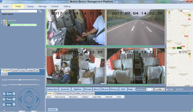 OTOBÜS CCTV Sistemi MDVR G-Sensörü GPS WIFI 3G 4CH HDD / Araba için SD Kart Kaydedici