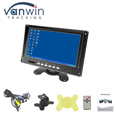 7 inç TFT Monitör Ekranı LCD Renkli Otomobil Monitörü MDVR için VGA, AV Girişi ile