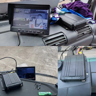 GPS Kamyon Takibi ile taşınabilir Mini 4CH SD Kart Araba Kamera Kaydedici