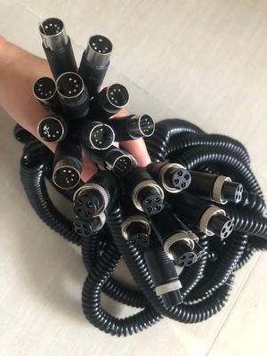 Özel DVR Aksesuarları M12 4pin Kadın / Erkek RCA / BNC DC Bağlantısı / Adaptör Kabloları