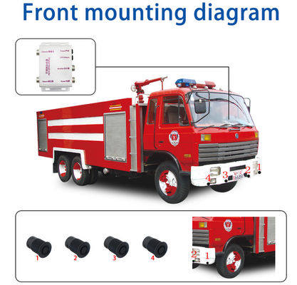 Su geçirmez Akıllı Ters Yedekleme Sistemi Forklift Kamyon Okul Otobüsü Parkı için Kör Nokta Sensörü