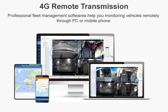 2CH Ücretsiz Platform Dash Cam DVR Mobil 4G GPS MDVR 180 derece dikey açılı