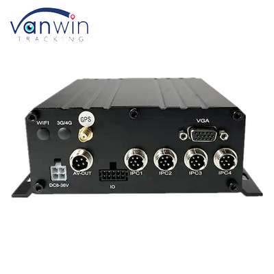 4CH 1080P AHD 3G 4G WIFI ve GPS SD HHD Mobil NVR Otobüs / Kamyon / Taksi için