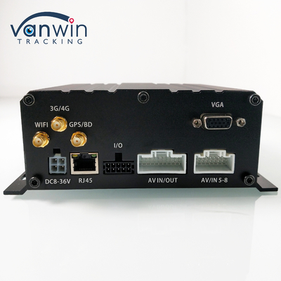 Araç Güvenliği İzleme için 8 Kanallı Sabit Disk SD Kart Mobil DVR H.264 Araç MDVR