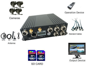 4CH SD 4G araba dijital Taksi video kaydedici WIFI yönlendirici ile MDVR sistemi 24/7 izleme