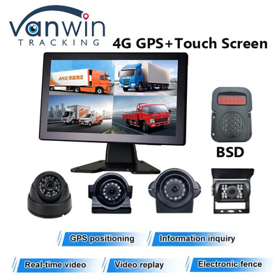 4G Araç Montajlı SD Kart Kaydetme 4 Kanal İzleme ve GPS Konumlandırma ile Tek Bir Makine