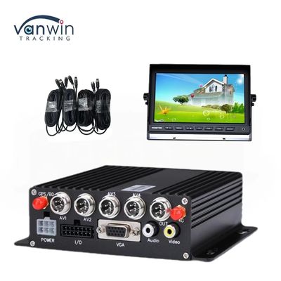 DC 12V 36V H.265 4CH HD 1080P Mobil DVR Dash Cam Kaydedici Kablosuz Transfer ile