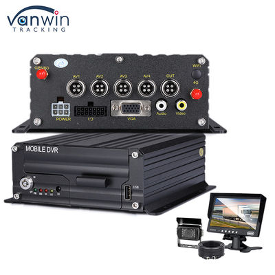 Araç 1080P H.265 4CH SD Araç Mobil DVR Dash Cam Kaydedici