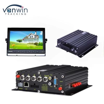 H.265 4CH HD Araç Mobil DVR Alarm Girişi ile 1080P AI Araç Kaydedici Nabız Hızı Girişi