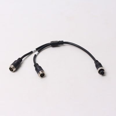 Havacılık Adaptör Kablosu çift 4 Pin Erkek 2 Kameralar Için 6 Pin Dişi Konnektör