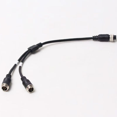 Araç güvenlik sistemi için 6-Pin Havacılık Kadın çift 4P erkek Havacılık Adaptörü Kablo