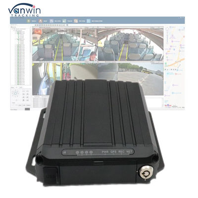 4G Çevrimiçi Video İzleme GPS Mobil DVR 1080p SD Kart 4 Kanal Sim Kart GPS Araç CCTV Kamera