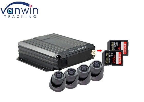 4G Çevrimiçi Video İzleme GPS Mobil DVR 1080p SD Kart 4 Kanal Sim Kart GPS Araç CCTV Kamera