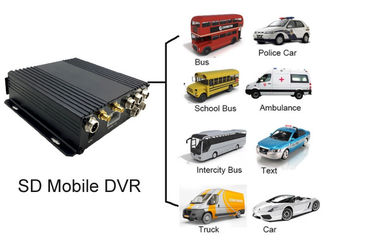 4CH 720 P Araç Mobil DVR GPS parça 3G Gerçek Zamanlı İzleme Uyumlu AHD ve Analog Kamera