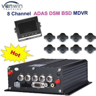 1080P H265 DUAL SD Kart 8 Kanal Mobil DVR HDD Max 2TB ile