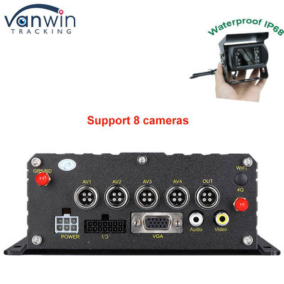 1080P H265 DUAL SD Kart 8 Kanal Mobil DVR HDD Max 2TB ile