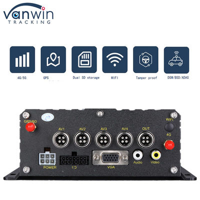 4G GPS Wifi Çift SD Kart 4 Kanal MDVR 1080P HDD AI DVR otobüs arabaları Floklift için