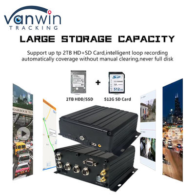 8 Kanal 1080P AHD Mobil DVR Araç CCTV MDVR 2TB HDD Kamyon Taksi Otobüsü İçin