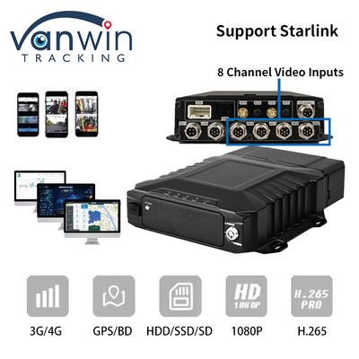 4G Starlink 1080P AHD 8 Kanal Arabalar CCTV MDVR GPS 4G WIFI Kamera Sistemi Mobil DVR