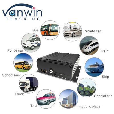 4G 6 Kanal H. 265 Araç Güvenlik Kameraları için Mobil DVR